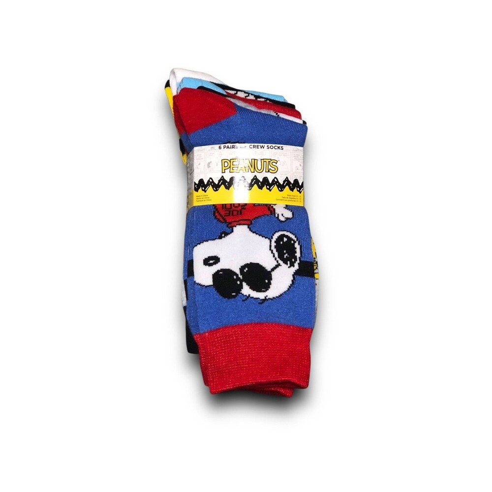 Peanuts Men's Crew Socks - (6 Pairs)